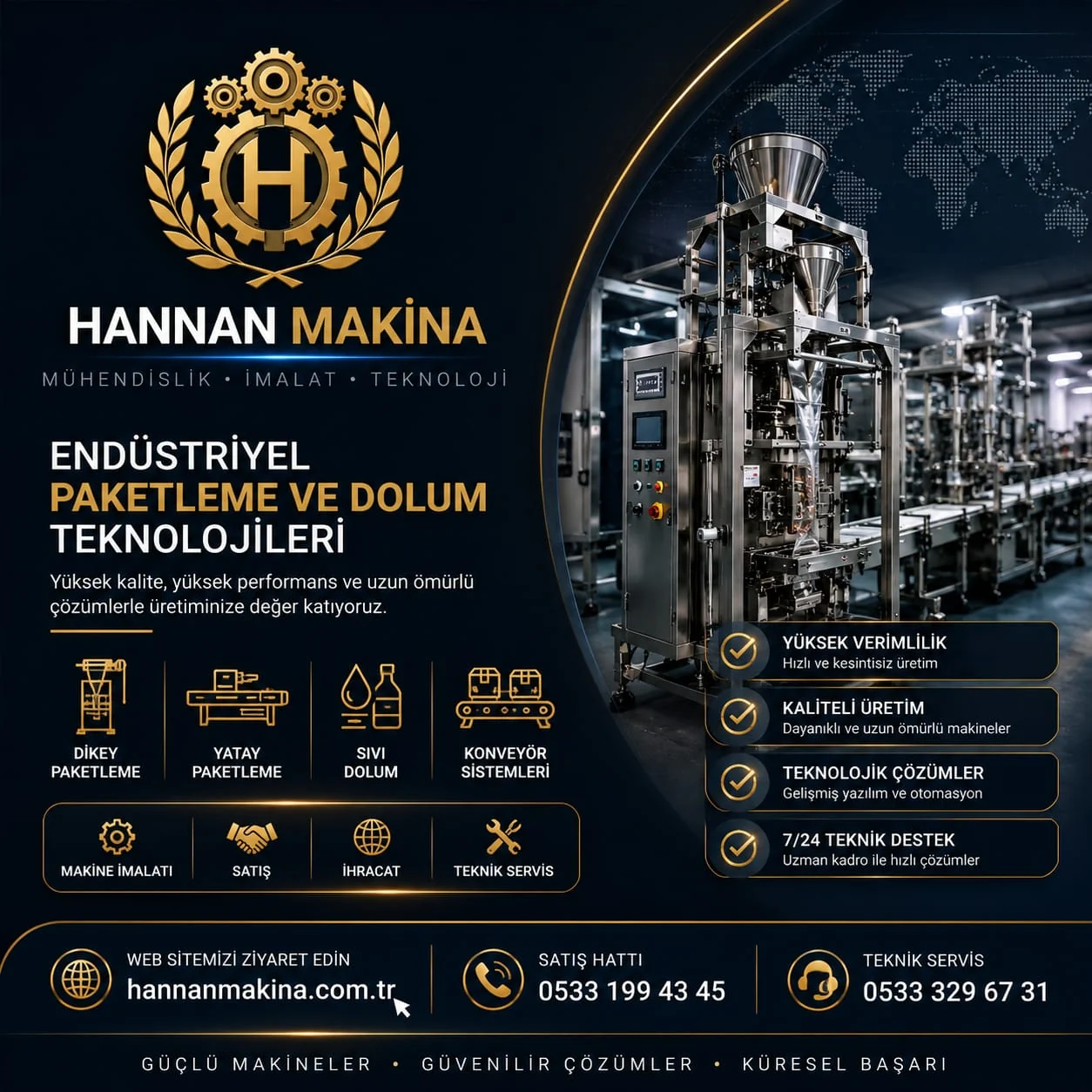Hannan Makina endüstriyel paketleme ve dolum teknolojileri